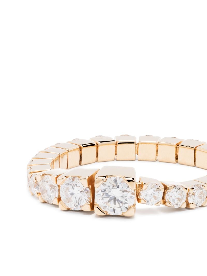 18k Yellow Gold Ensemble De River Diamond Ring