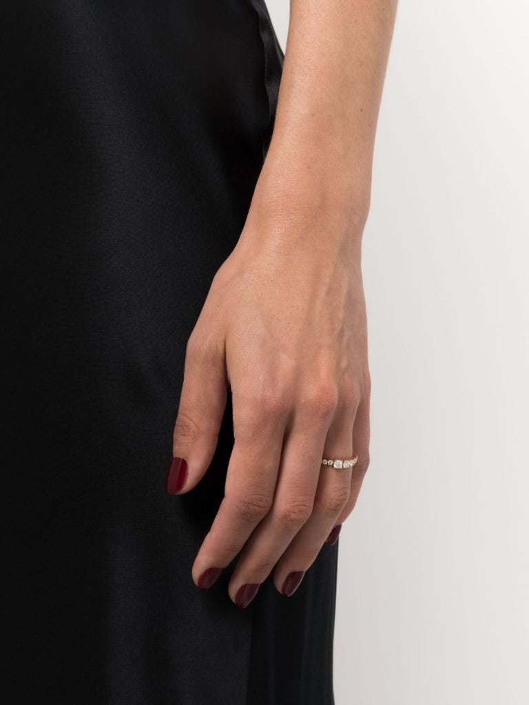 18k Yellow Gold Ensemble De River Diamond Ring