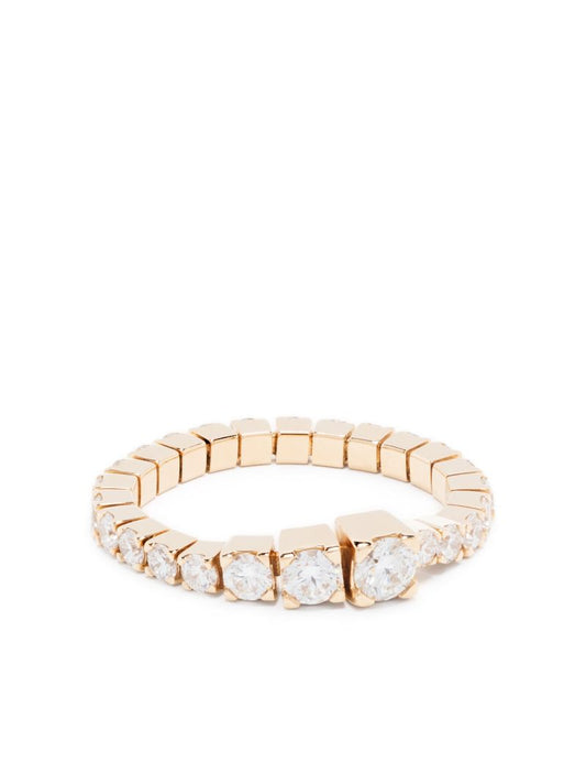 18k Yellow Gold Ensemble De River Diamond Ring