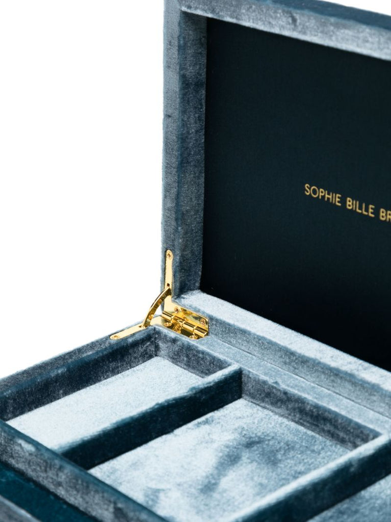 Blue TrÃ_x0083_Â©sor Velvet Jewellery Box