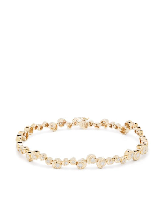 9kt RiviÃ_x0083_Â¨re Escargot Diamond Bracelet