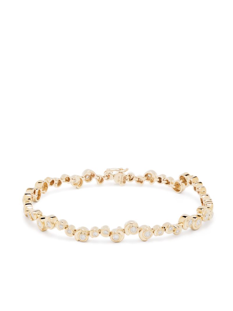 9kt RiviÃ_x0083_Â¨re Escargot Diamond Bracelet