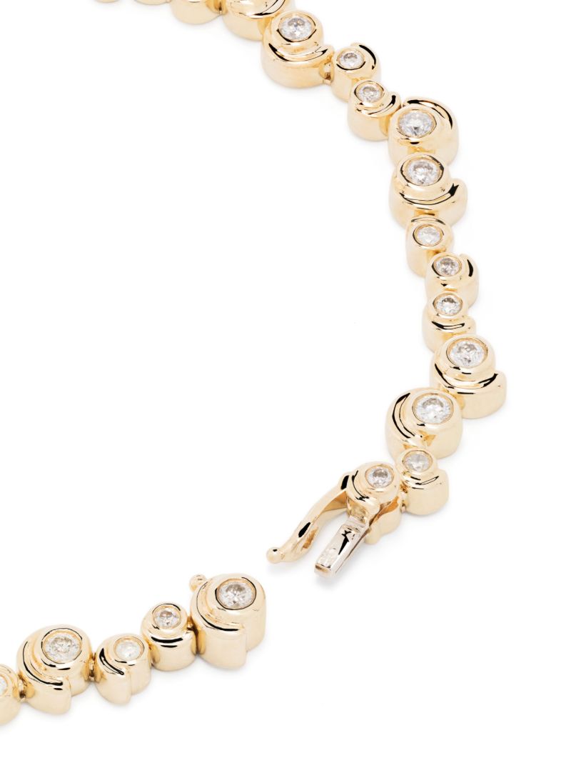 9kt RiviÃ_x0083_Â¨re Escargot Diamond Bracelet
