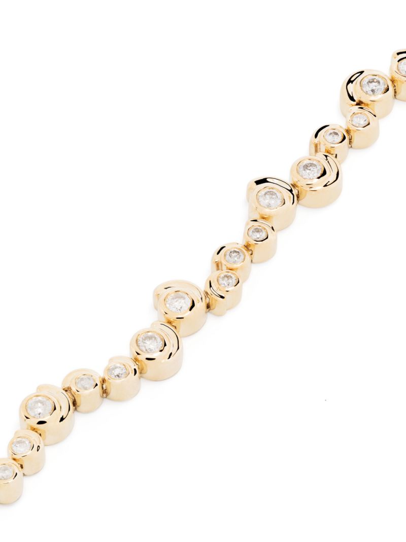 9kt RiviÃ_x0083_Â¨re Escargot Diamond Bracelet
