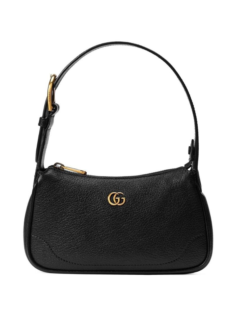 Black Aphrodite Leather Shoulder Bag