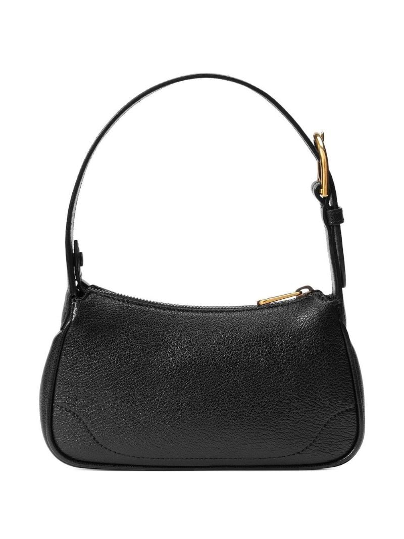 Black Aphrodite Leather Shoulder Bag