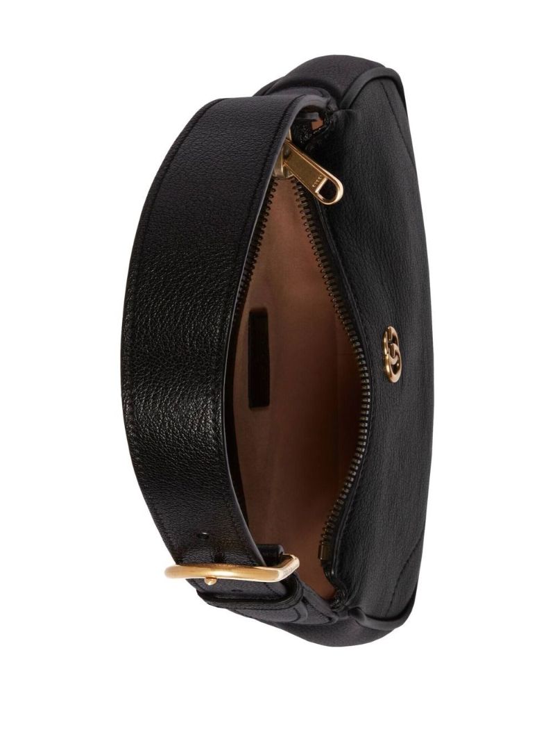 Black Aphrodite Leather Shoulder Bag