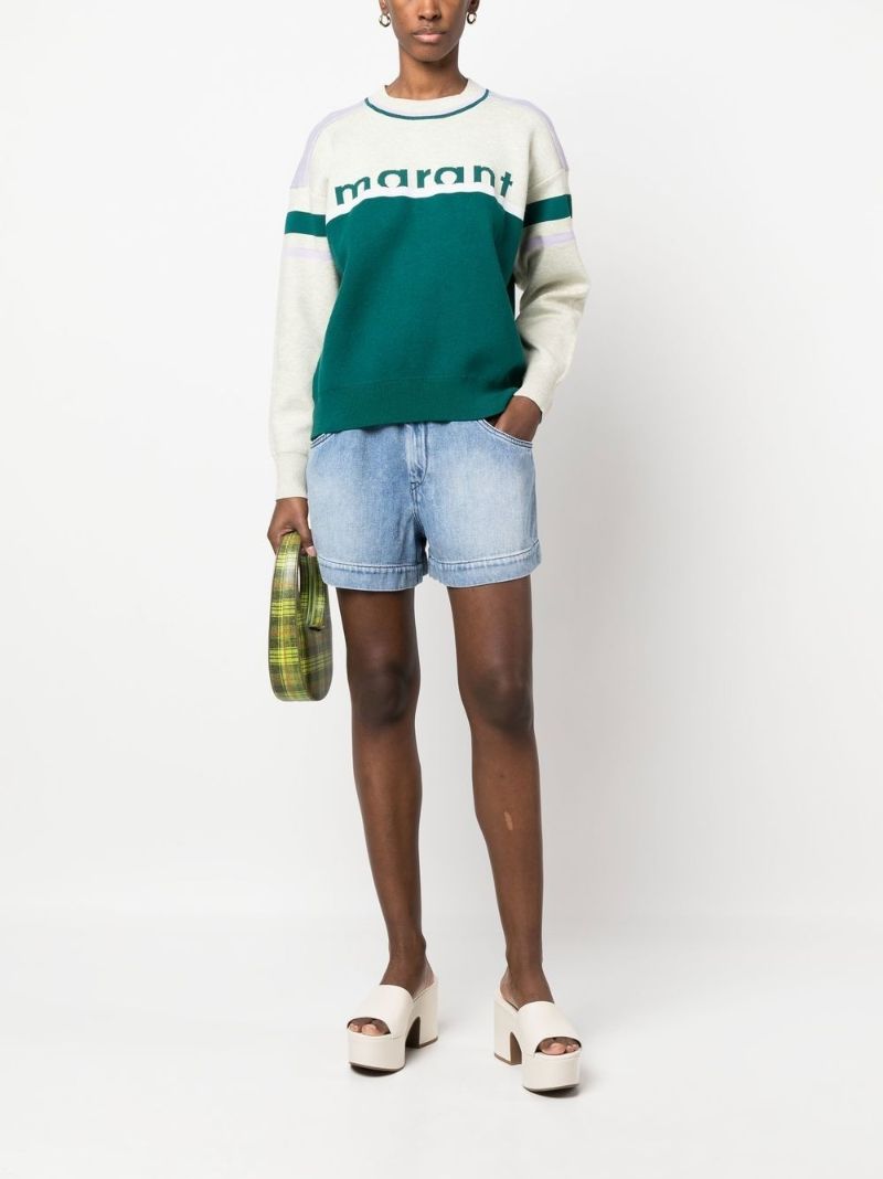 Blue Titea Denim Shorts