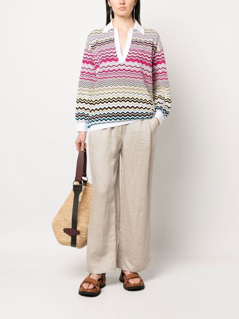 Multicolour Zig Zag Knit Jumper