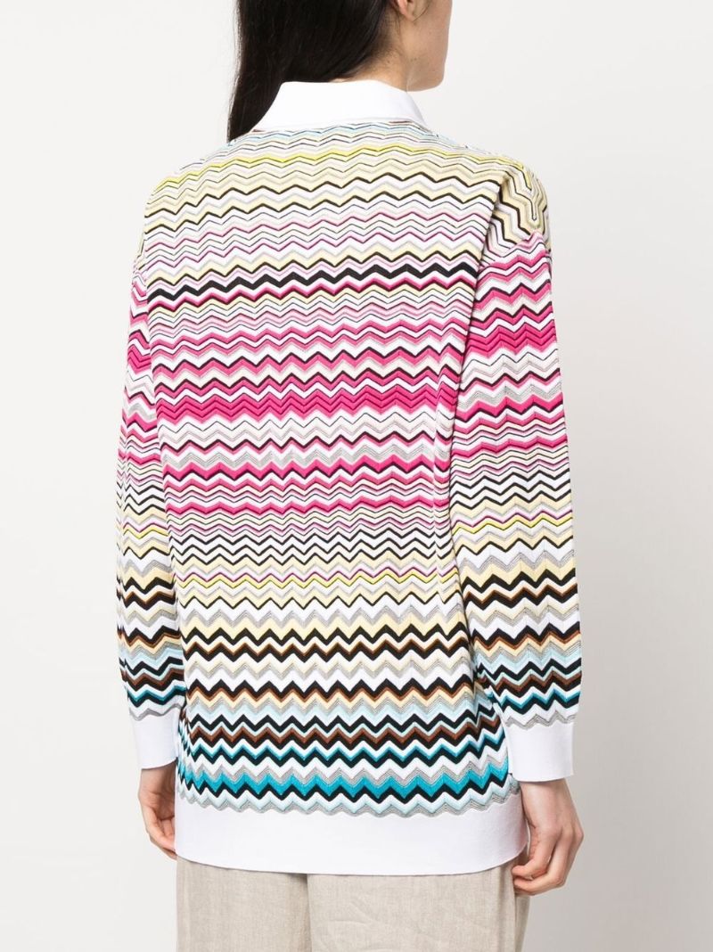 Multicolour Zig Zag Knit Jumper