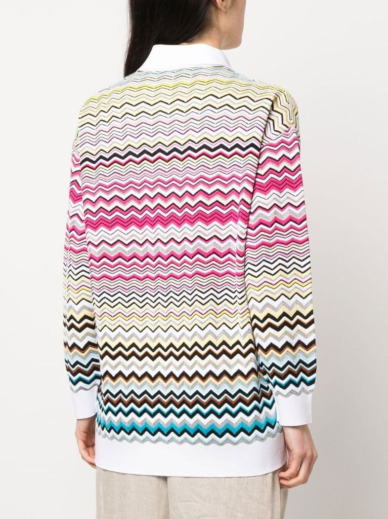 Multicolour Zig Zag Knit Jumper