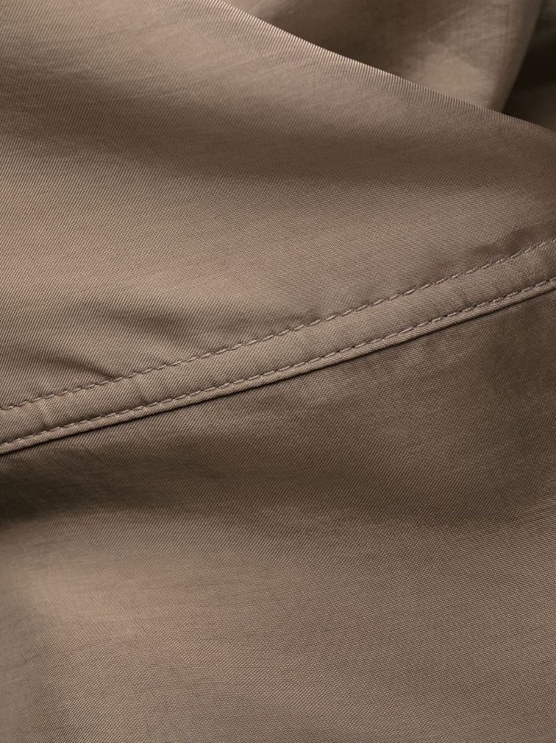 Grey V-neck Satin Gown