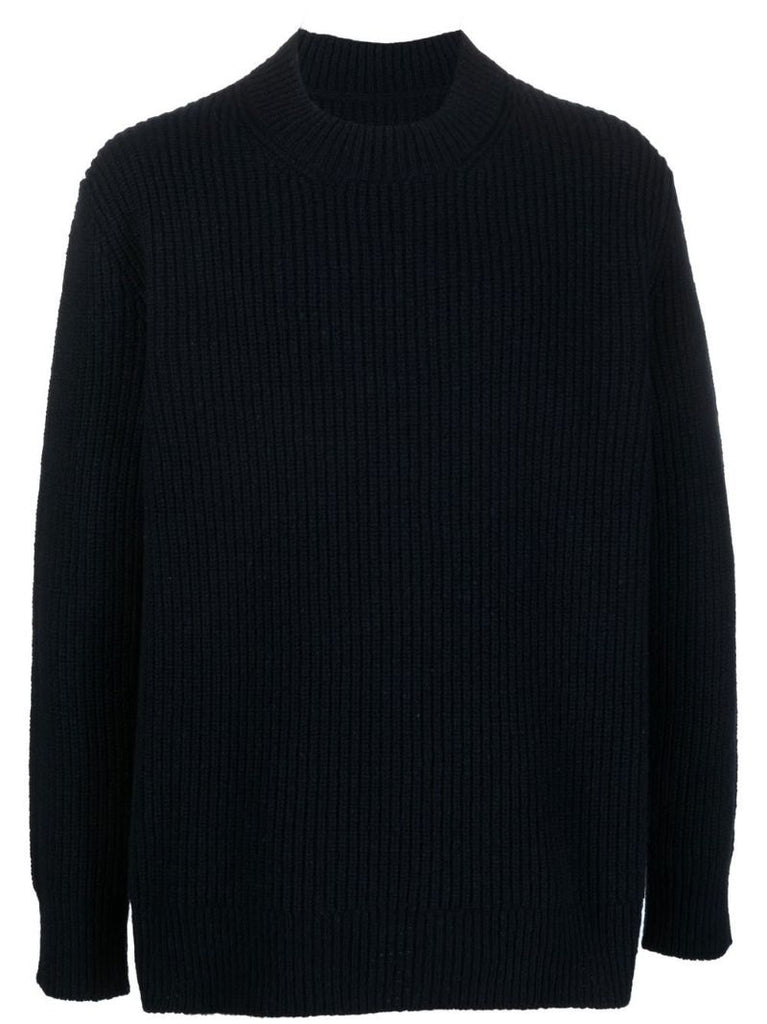 Blue Donegal Ribbed Sweater