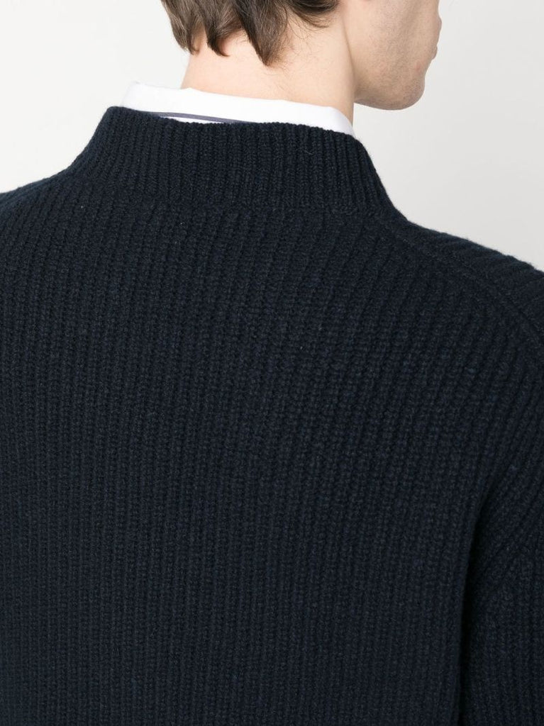 Blue Donegal Ribbed Sweater
