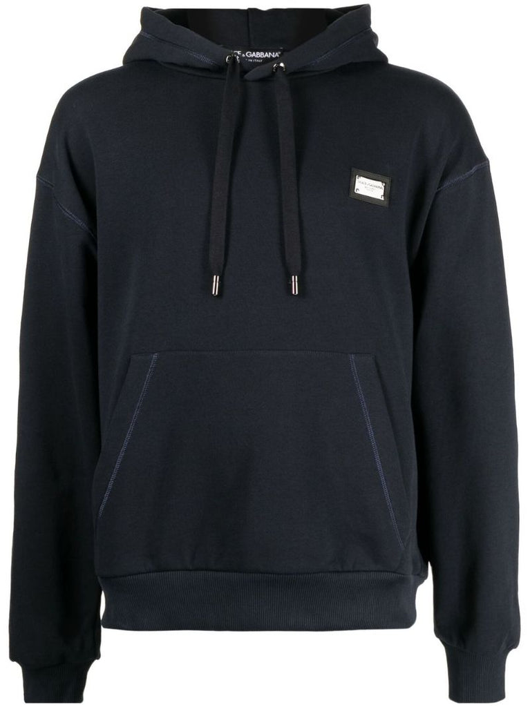 Branded Tag Jersey Hoodie