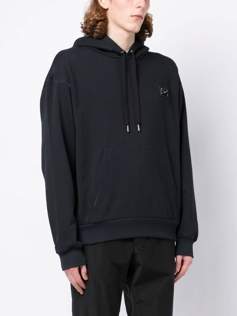 Branded Tag Jersey Hoodie
