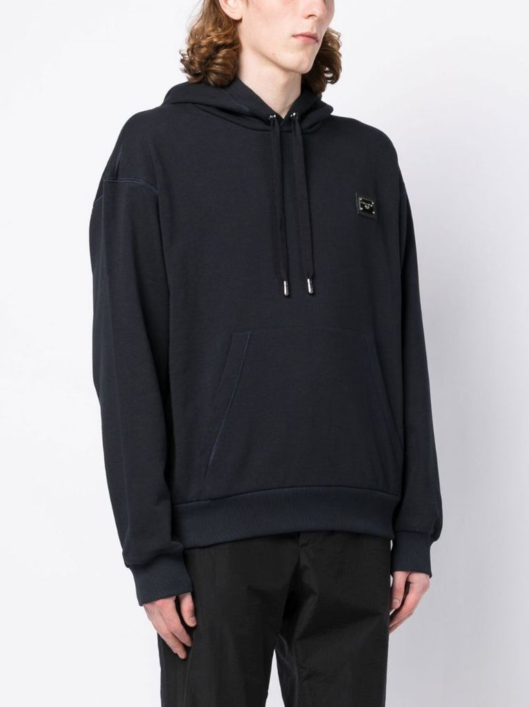 Branded Tag Jersey Hoodie