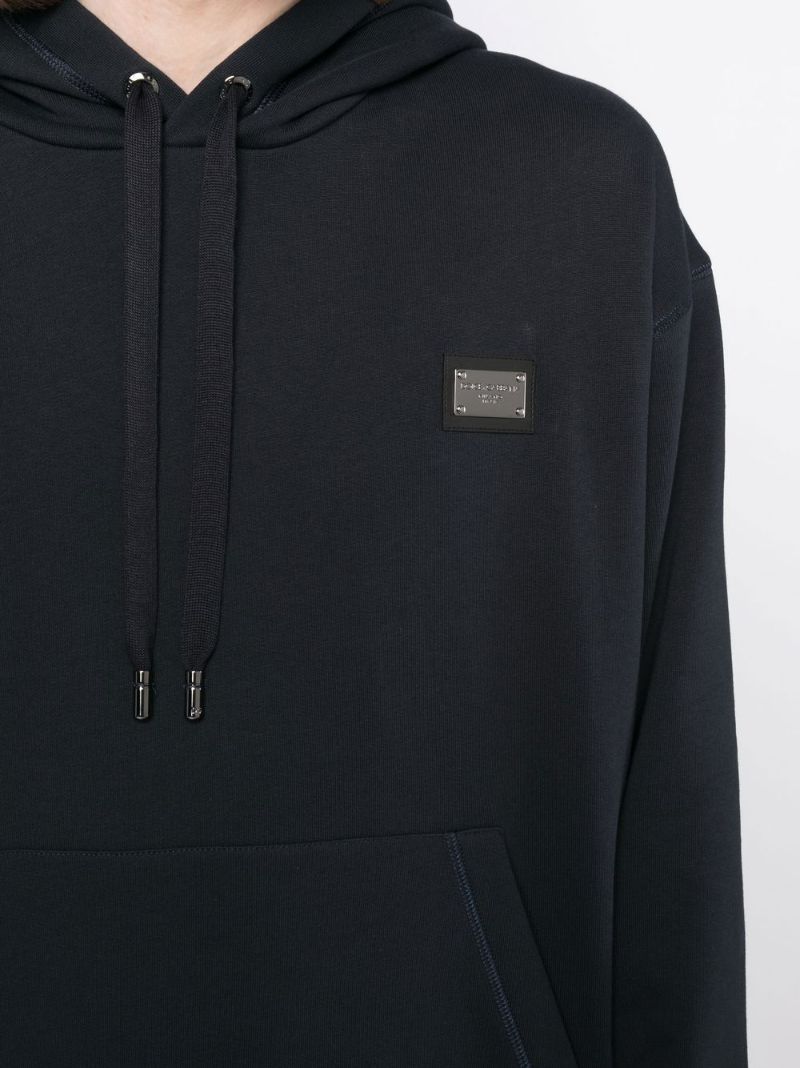 Branded Tag Jersey Hoodie