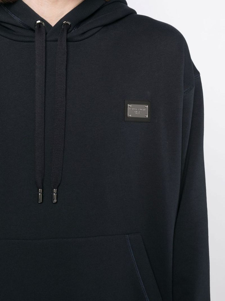 Branded Tag Jersey Hoodie