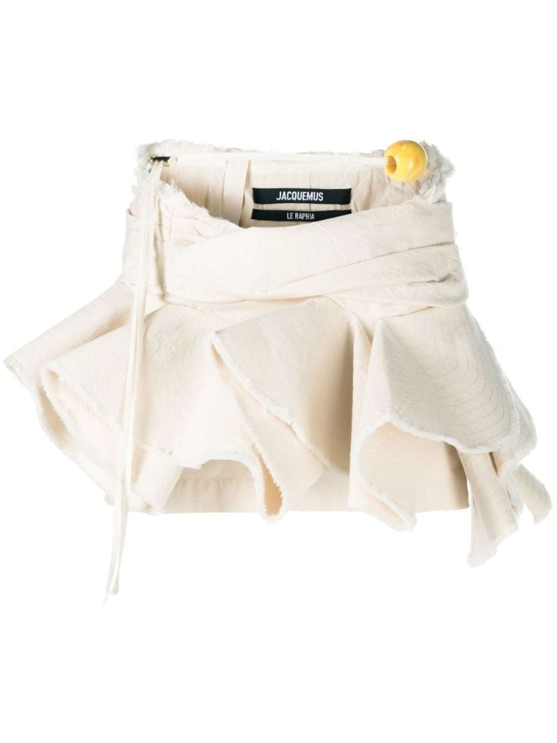 Neutral La Mini Jupe Artichaut Mini Skirt