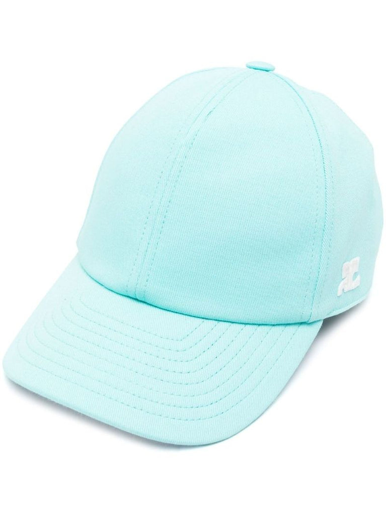 Blue Embroidered Logo Baseball Cap