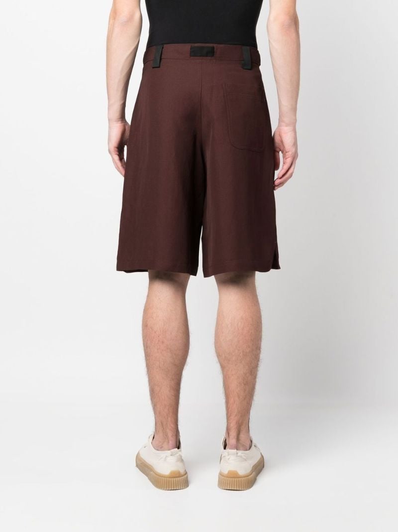 Brown Knee Length Shorts