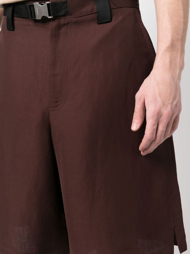 Brown Knee Length Shorts