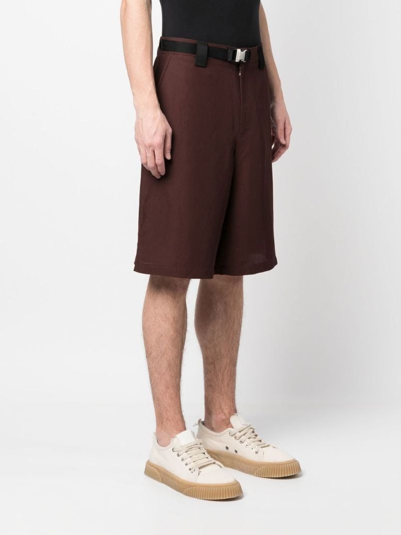 Brown Knee Length Shorts