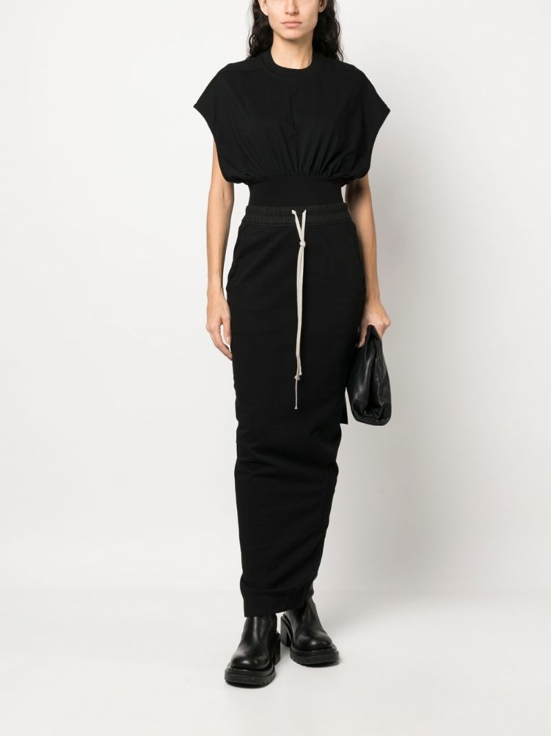 Black Pillar Maxi Skirt
