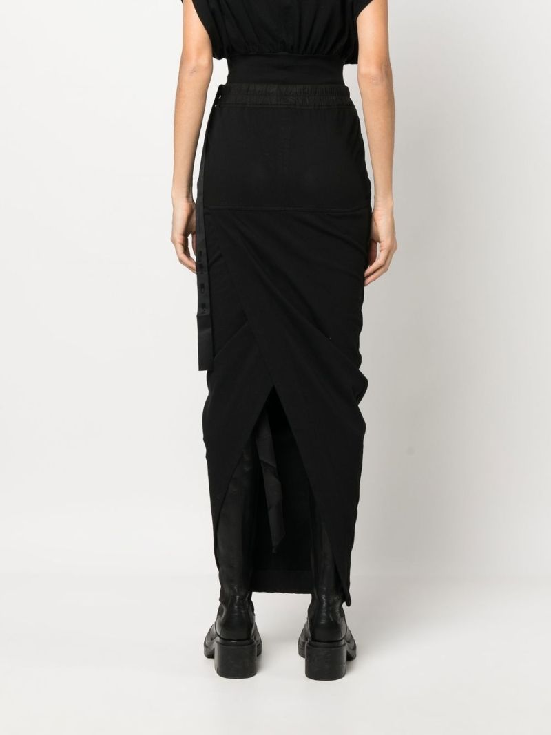 Black Pillar Maxi Skirt