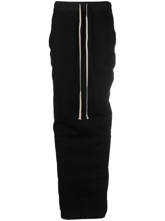 Black Pillar Maxi Skirt