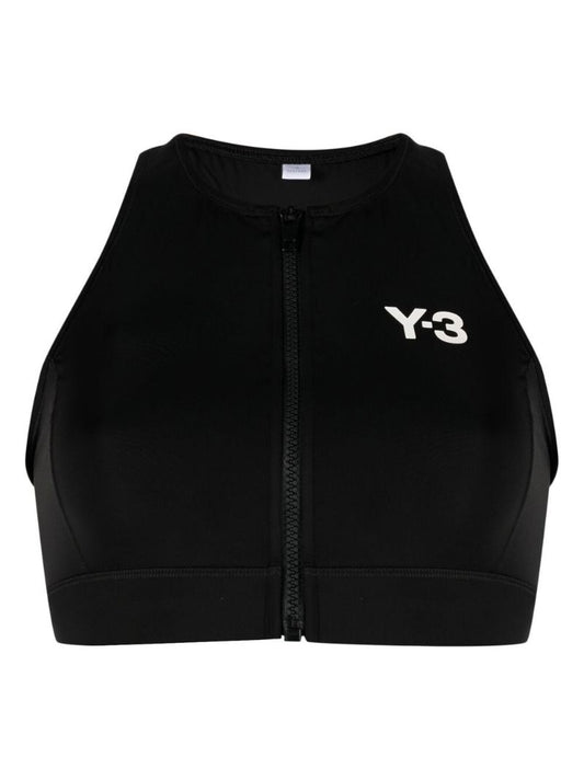 Black Logo-print Surf Bikini Top