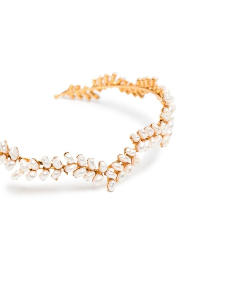Gold-plated Franca Tiera Pearl Headband