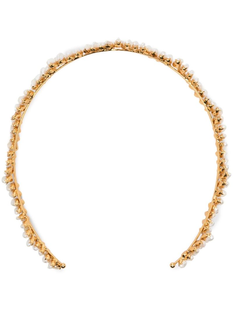 Gold-plated Franca Tiera Pearl Headband