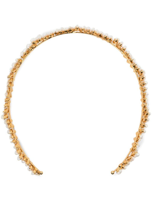 Gold-plated Franca Tiera Pearl Headband