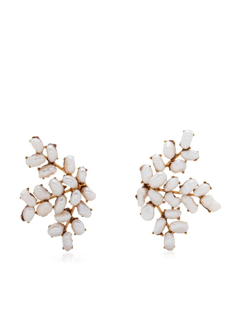 Gold-tone Franca Pearl Earrings