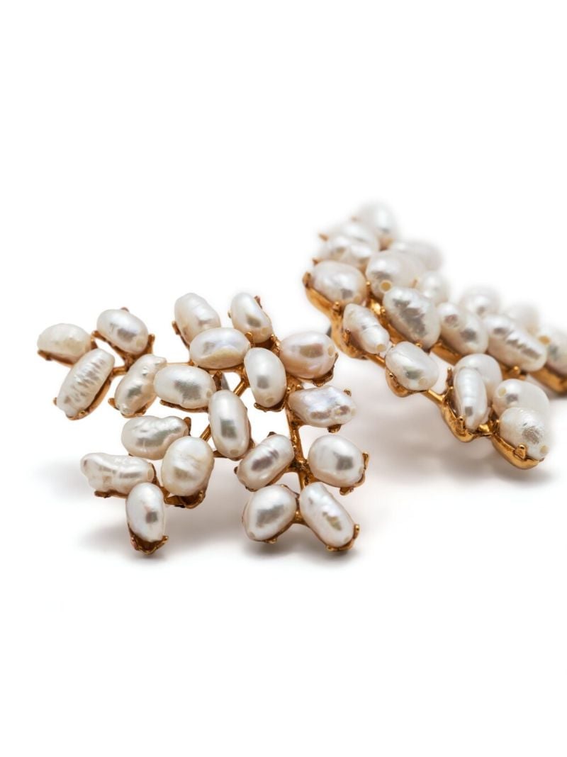 Gold-tone Franca Pearl Earrings
