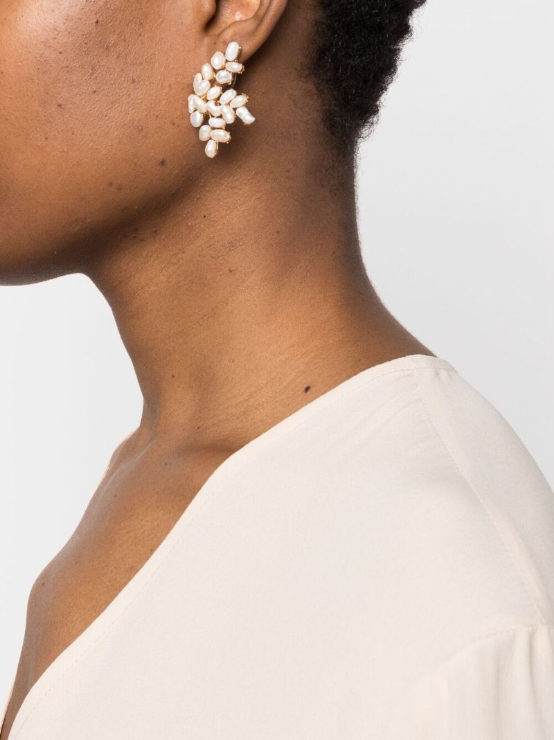 Gold-tone Franca Pearl Earrings