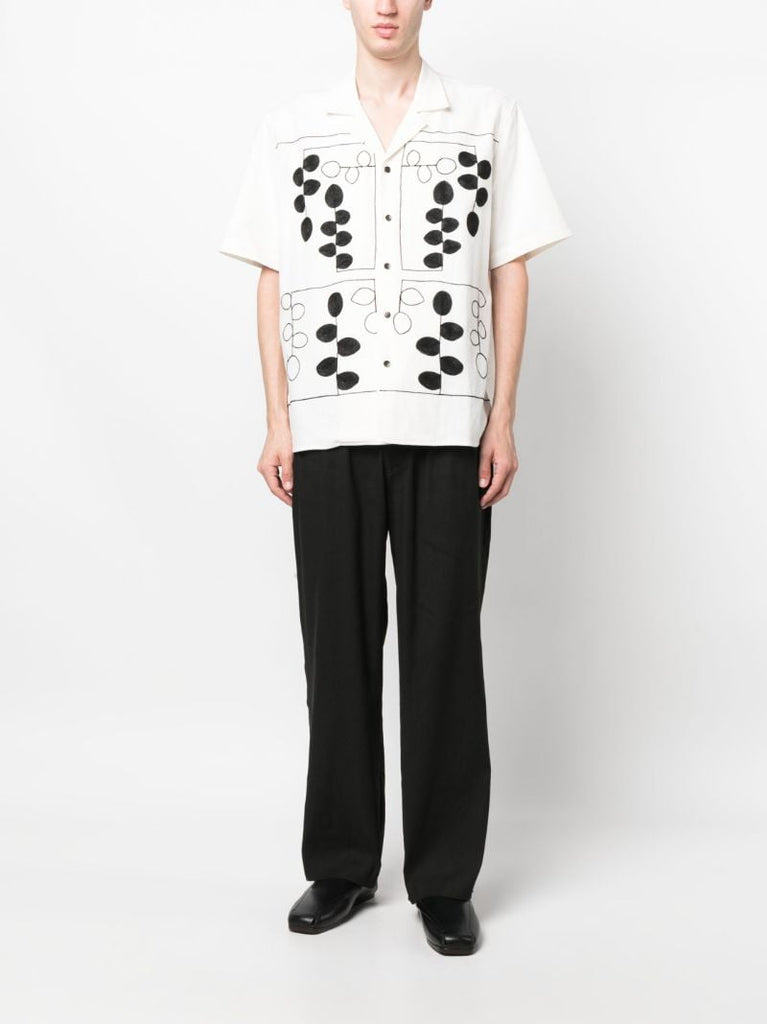 Black Tied Waist Pleated Trousers