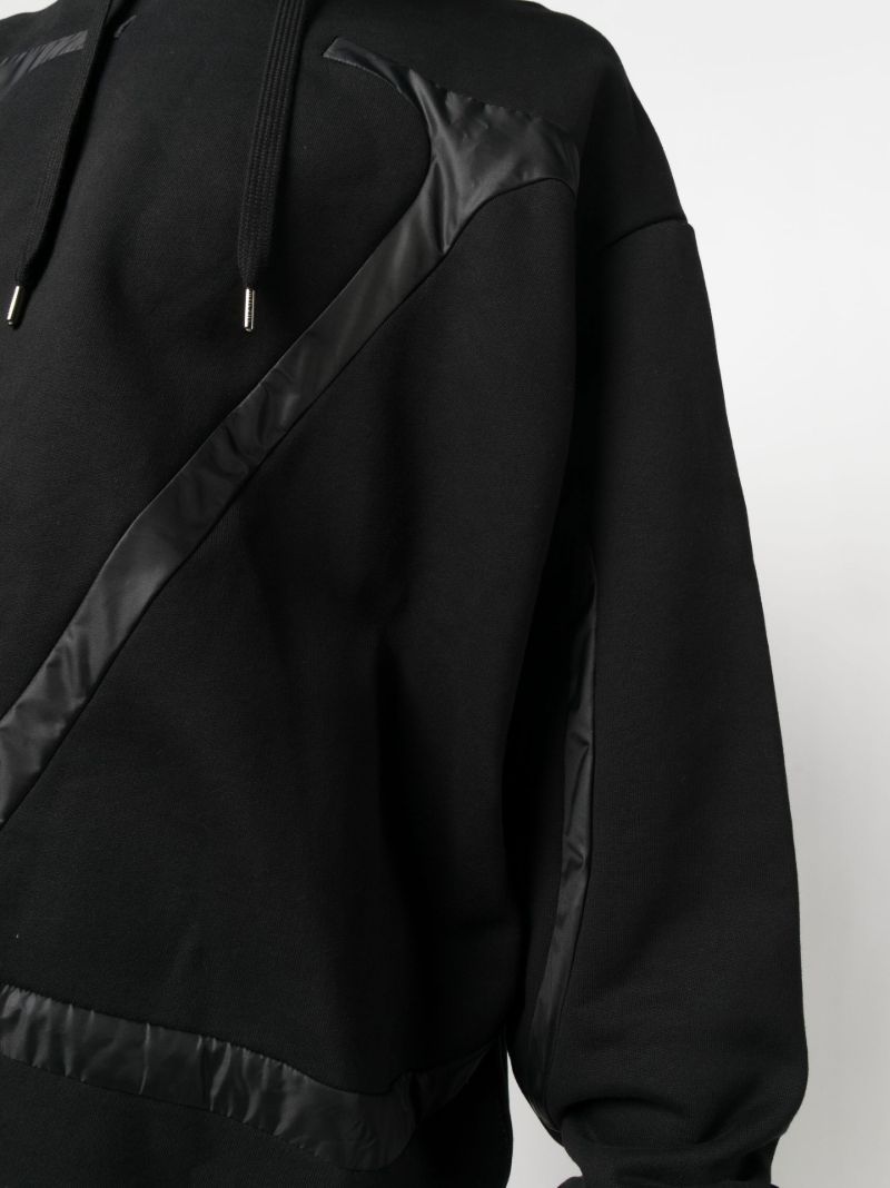 Black Vlogo AplliquÃ_x0083_Â© Cotton Hoodie