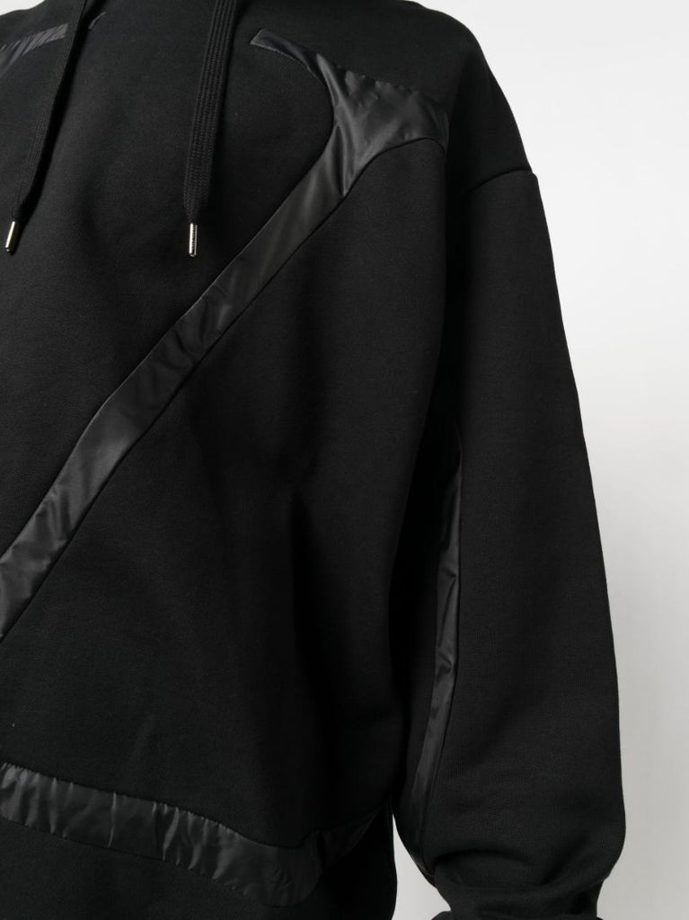 Black Vlogo AplliquÃ_x0083_Â© Cotton Hoodie