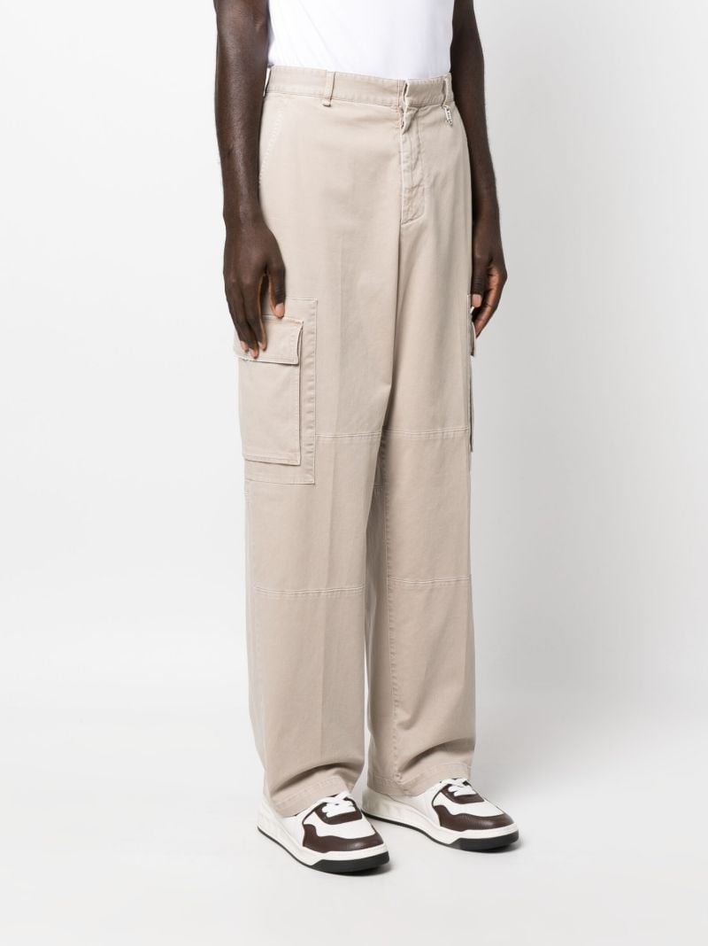 Neutral Logo Patch Cargo Trousers