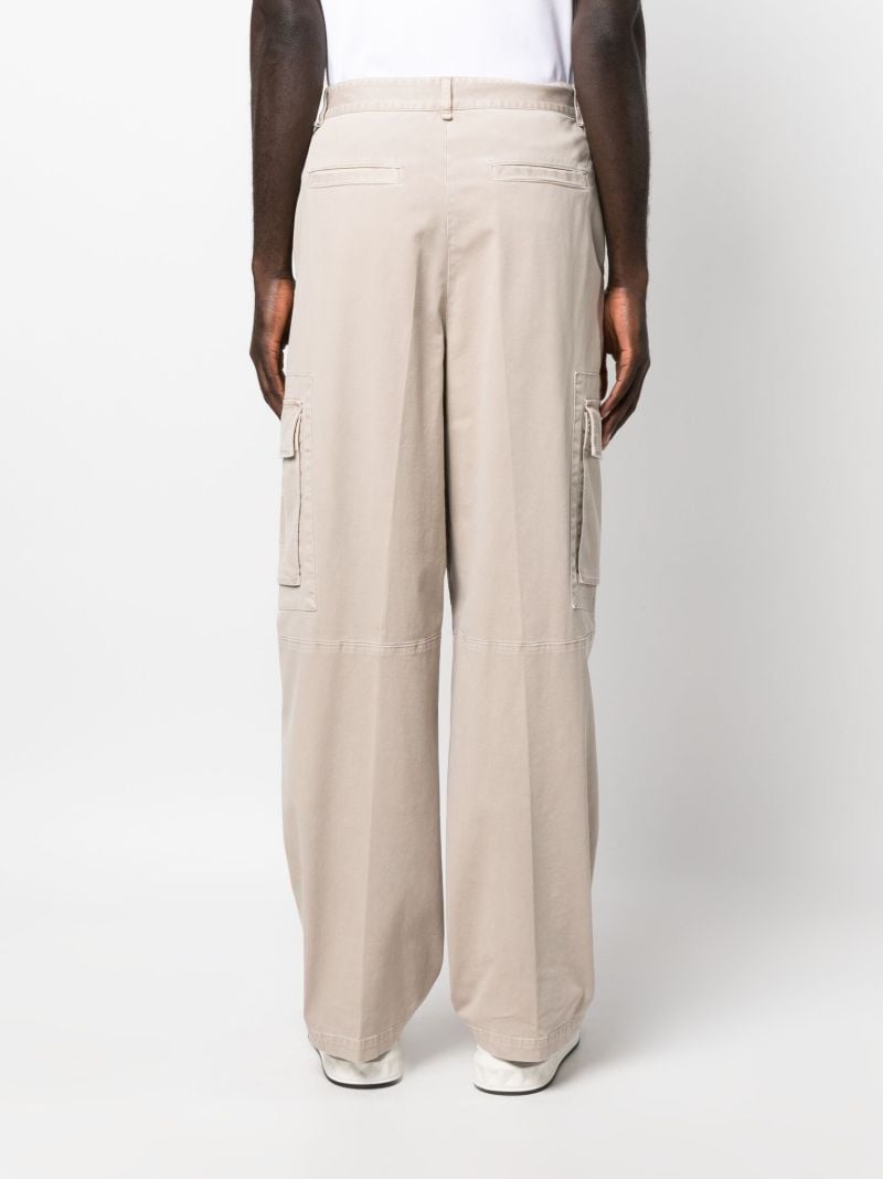 Neutral Logo Patch Cargo Trousers