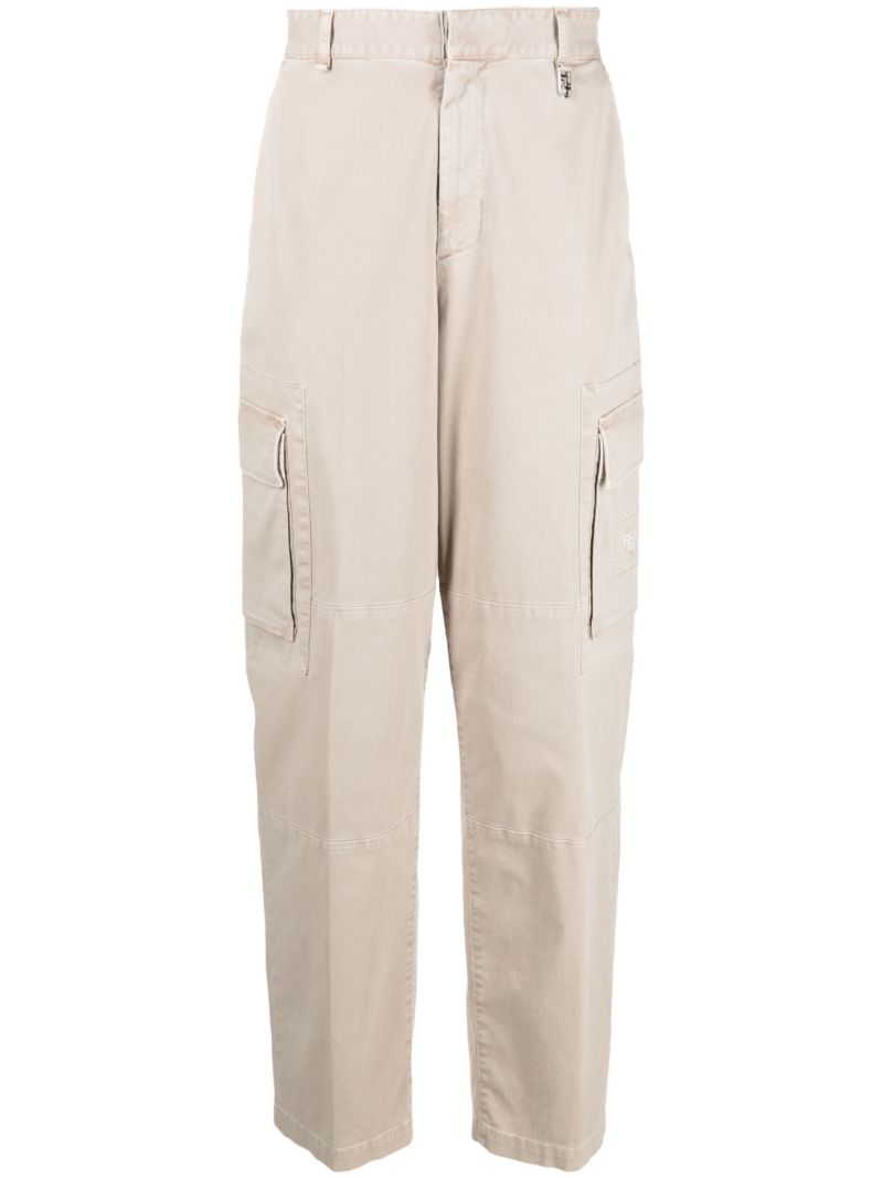 Neutral Logo Patch Cargo Trousers