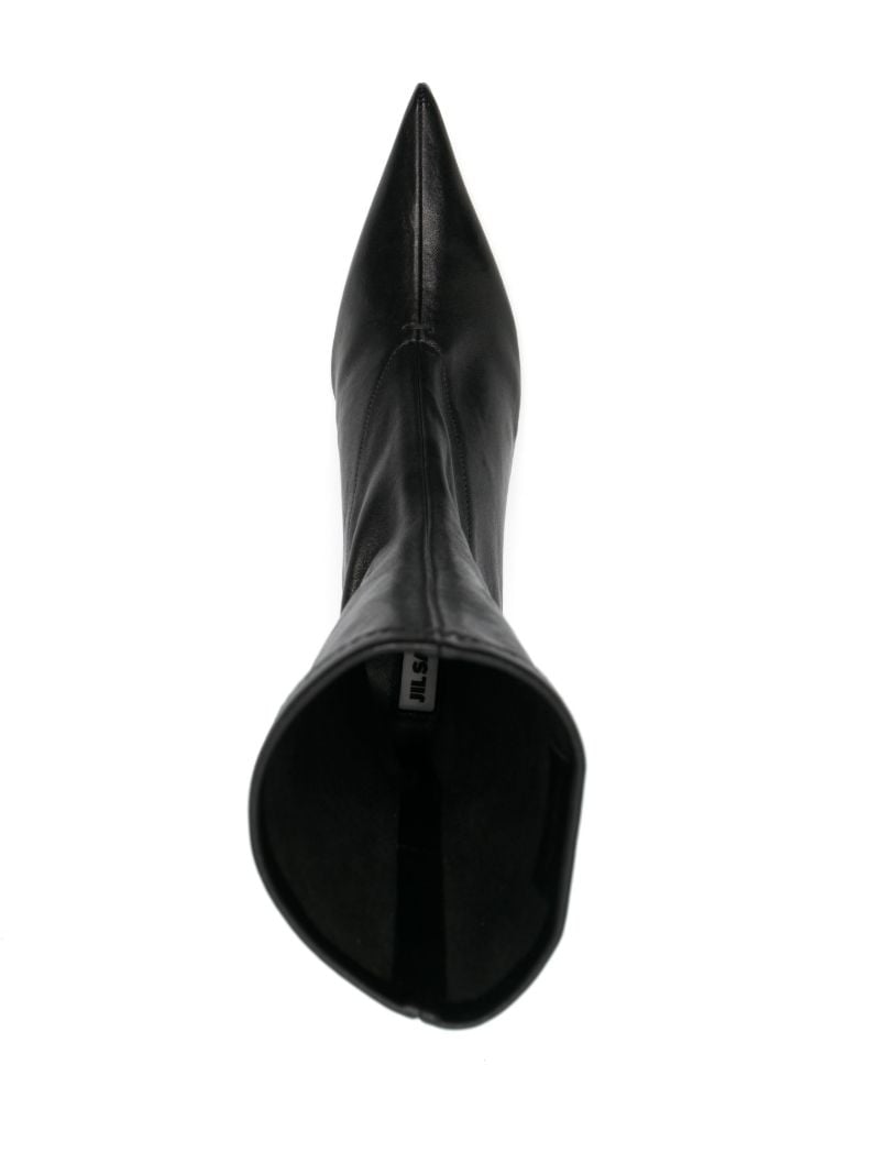 Black 70 Leather Ankle Boots