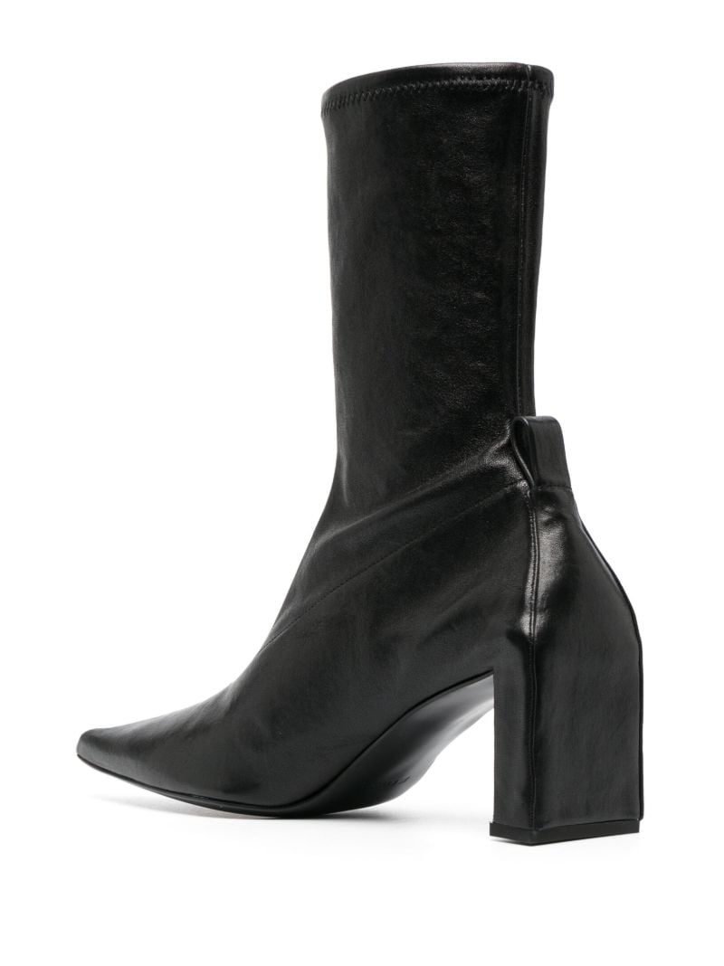Black 70 Leather Ankle Boots