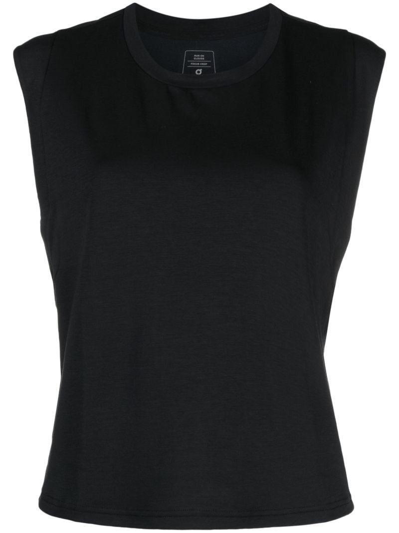 Black Focus Crop Training Vest
