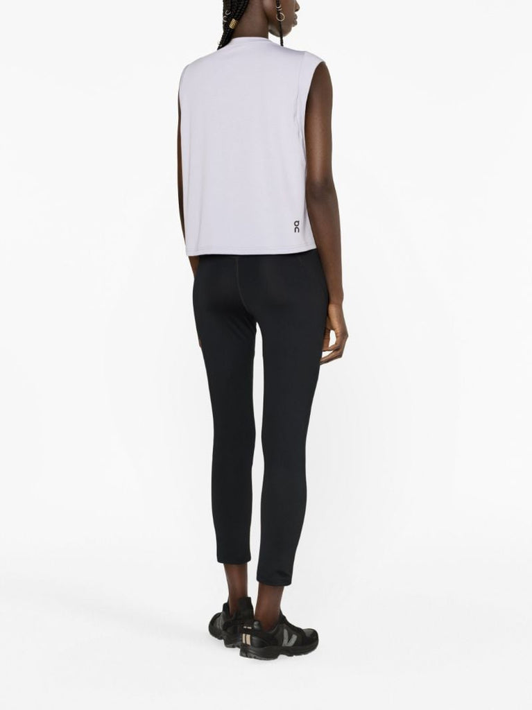 Purple Focus Crop Tank Top