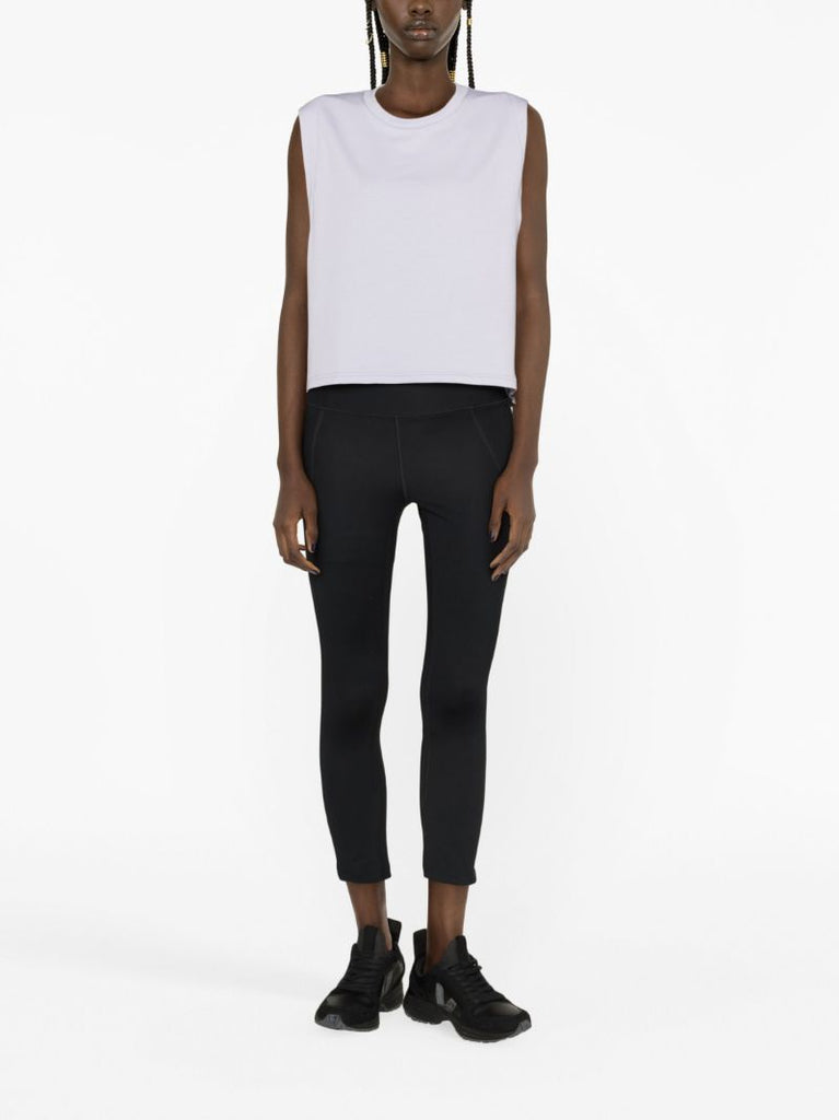 Purple Focus Crop Tank Top