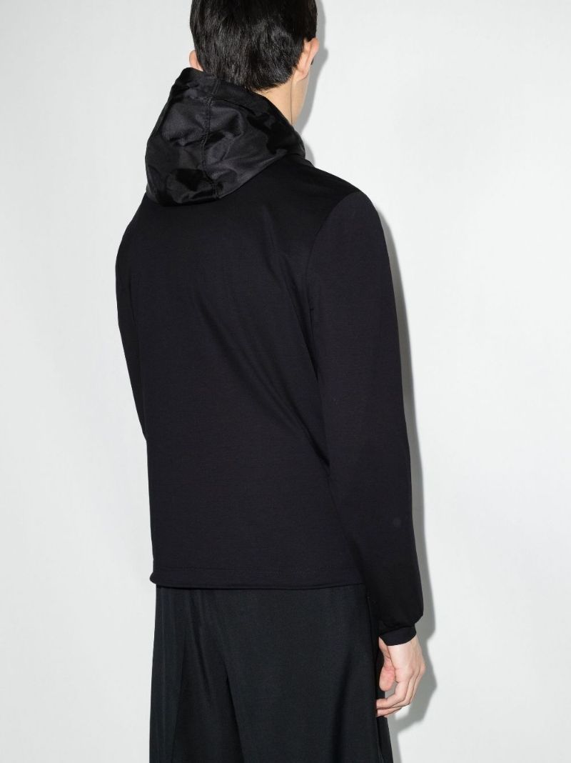 Logo Hooded Zip-up Cotton Jacket